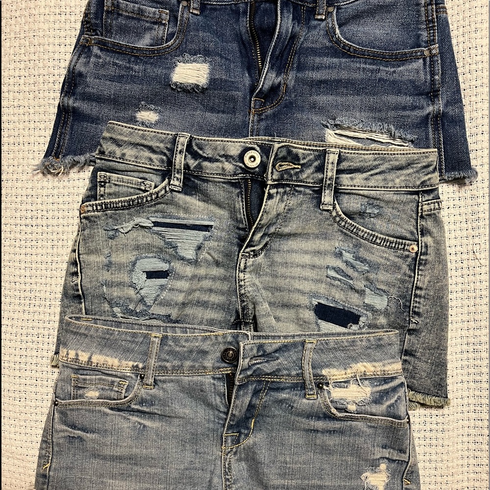 3 Pairs of Jean Shorts
